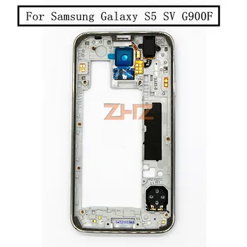 Для Samsung Galaxy S5 SV G900F Средняя Рамка Пластина Безель Корпус задняя рамка корпуса G900H G900P i9600 G900M Ремонт Запасных Частей
