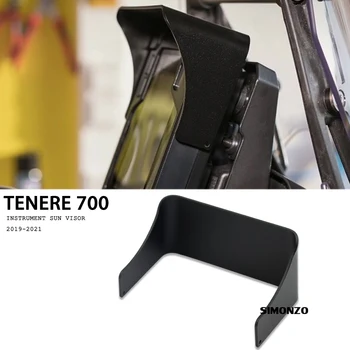 Для YAMAHA TENERE 700 Tenere700 Glare Shield Fit TFT Protector 2019-2021 Аксессуары Шляпа для инструментов Солнцезащитный козырек Защитная крышка счетчика