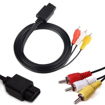 Доставка DHL AV-кабель к RCA для SNES Nintendo N64 Gamecube N/GC GC АУДИО-видео шнур Новый