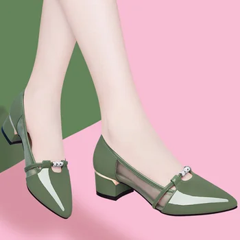 Женские Туфли на каблуке Женские туфли 2023 года, новые милые туфли-лодочки на высоком каблуке, модная повседневная удобная обувь для женщин, Scarpe Donna Con Tacco