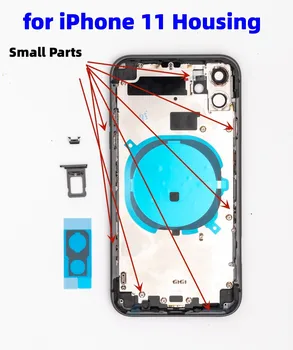 Замена задней крышки корпуса аккумулятора iPhone 11 на задней дверце с предустановленным логотипом 