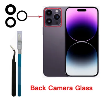Замена стекла задней камеры для Apple iPhone 11 12 13 14 Mini Plus Pro Max с помощью клея и инструментов для удаления