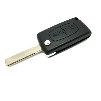 Защитный чехол для ключей от автомобиля с 2 кнопками для Peugeot 207 307 407 308 Аксессуары для модификации автомобиля