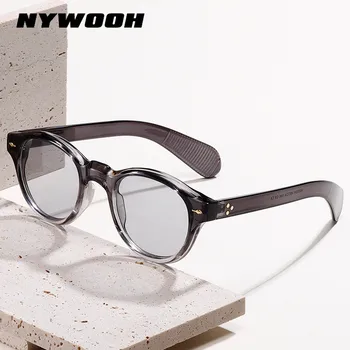 Классические круглые солнцезащитные очки NYHOOW в маленькой оправе, женские, мужские, брендовые дизайнерские зеркальные солнцезащитные очки UV400, уличная одежда, очки для вождения