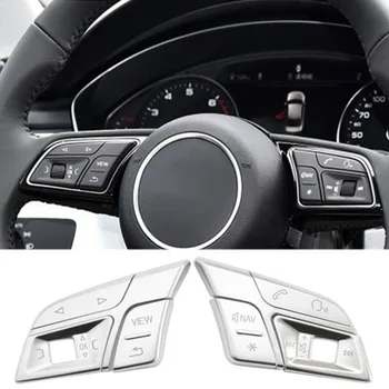 Кнопки Рулевого колеса Автомобиля, Накладка, Наклейки для Audi Q3 Q5 A1 A3 8V A4 B9 B8 A5 A7 2018 High Version