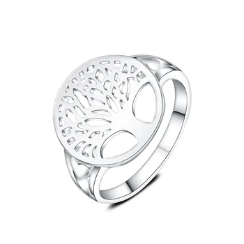 Кольцо из стерлингового серебра 925 пробы, Древо Жизни, кольца для женщин, Свадебная вечеринка, Гламурные украшения, подарки R892