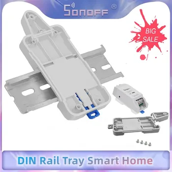 Лоток для DIN-рейки Sonoff DR Модуль автоматизации умного дома Регулируемый Держатель корпуса на рейке Решение для распределительного щита для продукта Sonoff