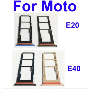 Лоток для sim-карт для Motorola Moto E20 E40 Держатель гнезда для лотка для SIM-карт Гнездо адаптера для запасных частей Motorola e20 e40