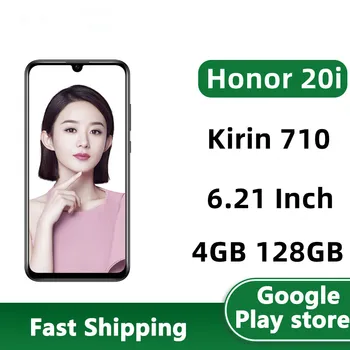 Международная прошивка Мобильного телефона Honor 20i 4 ГБ ОЗУ 128 ГБ ПЗУ Android 9,0 Kirin 710 Восьмиядерный 32,0 МП Камера 6,21 