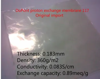 Мембрана для преобразования протонов 117 мембранный перфторированный сульфокислотный ион N117 (10x10 см, 10x20 см, 20x20 см)