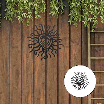 Металлическая спиральная Солнечная Стена, декор для настенного кулона, подарок на Новоселье, Креативный Железный орнамент, украшения для дома