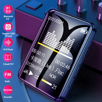Мини Bluetooth MP3-Плеер Портативный FM-Радио Hi-Fi Музыкальный Плеер Встроенный Динамик с Будильником Электронная книга Поддержка Видео TF Карта