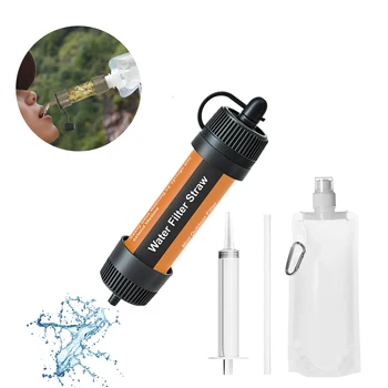 Мини-персональный фильтр для воды с 3-ступенчатым фильтрующим материалом Компактный и легкий для удаления бактерий в экстренных случаях