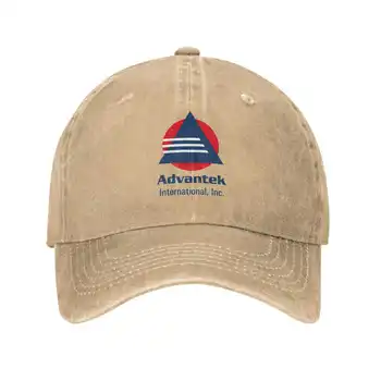 Модная качественная джинсовая кепка с логотипом Advantek International, вязаная шапка, бейсболка