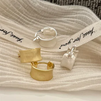 Модные серьги-кольца в виде металлического круга Adolph, модный новый дизайн, персональные минималистичные серьги для женщин, модные украшения, подарки 2023