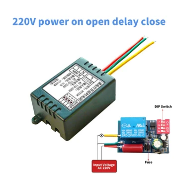 Модуль реле задержки включения переменного тока 220 В Выходное напряжение 180 мин Регулируемый переключатель Контроллер задержки таймера