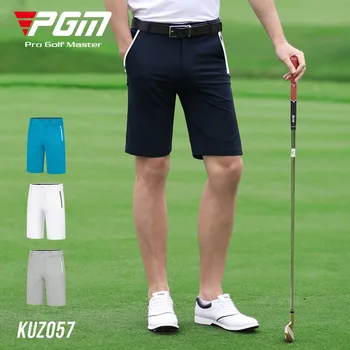 Мужские шорты для гольфа PGM, Летние Дышащие Шорты, Мужские Короткие Брюки с Высокой Эластичностью, Быстросохнущие, Удобная Одежда Для гольфа XXS-XXXL KUZ057