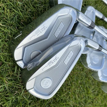 Набор кованых утюгов HISKE RX 203 2021 года (4 5 6 7 8 9 P) с клюшками для гольфа с жестким гибким стальным стержнем.
