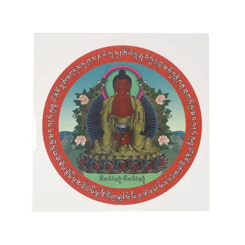Наклейка Фэн-шуй Амитабха (5 ШТУК) с браслетом из красной нити W3680