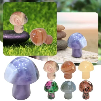 Натуральный кристалл, Агат, Целебный гриб, Полированный драгоценный камень, Аметист, Цветочный горшок, Аквариум, Декоративный камень, Изысканные Миниатюры
