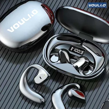 Наушники VOULAO Air Conductive Bluetooth 5.1, беспроводные наушники, спортивная гарнитура, сенсорное управление с микрофоном, наушники с шумоподавлением