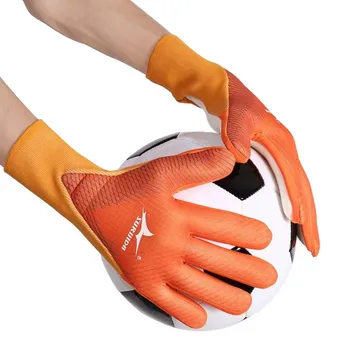 Нескользящая футбольная перчатка, вратарские перчатки с сохранением пальцев, Вратарские перчатки, дышащие футбольные вратарские перчатки
