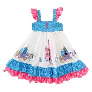 Новое праздничное платье для малышей, одежда для дня рождения, бутик-платье для маленьких девочек, Милые модные платья, Оптовые продажи платья принцессы для девочек