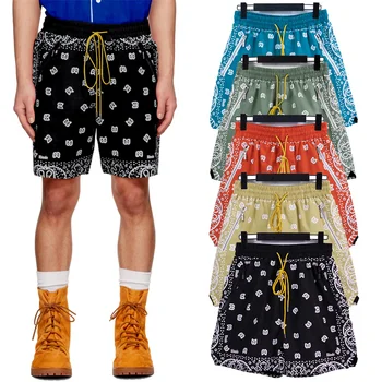 Новые шорты Rhude для мужчин и женщин 1:1, высококачественные шорты с цветочным принтом Кешью