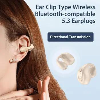 Новый тип зажима для ушей, беспроводная гарнитура Bone Transmission, Беспроводная гарнитура для велоспорта, фитнеса, бизнеса, спорта, совместимая с Bluetooth
