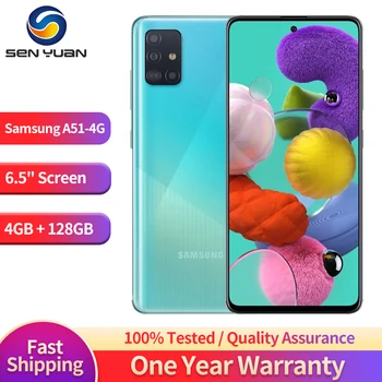 Оригинальный Samsung Galaxy A51 A515U1 4G Мобильный телефон 6,5 