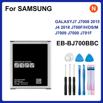 Оригинальный Аккумулятор SAMSUNG EB-BJ700BBC EB-BJ700CBE 3000 мАч Для Samsung Galaxy J7 2015 J4 2018 J7000 J7009 J7008 J701F J700F БЕЗ NFC