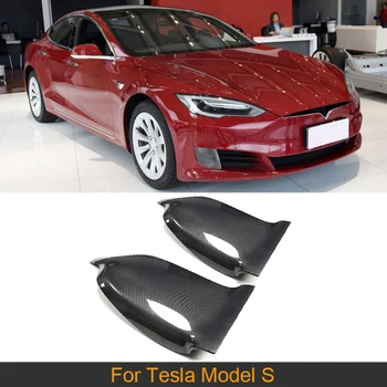 Отделка спинки автокресла для Tesla Model S 2014 - 2020 из углеродного волокна, Молдинг отделки внутреннего сиденья