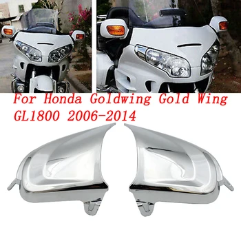 Передние хромированные накладки на фары Honda Goldwing Gold Wing GL1800 2006-2014 07 08 09 10 11 12 13