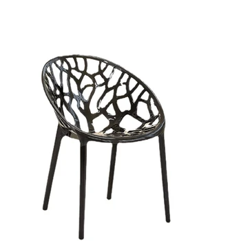 Пластиковый стул со спинкой для столовой Wyj Simple