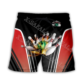 Подарок для клуба любителей боулинга Индивидуальные плавательные шорты Летние шорты для пляжного отдыха Мужские плавательные штаны Спортивные полуботинки-1