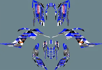 Пользовательские наборы графических наклеек Raptor 700R ATV для Yamaha Raptor 700R 2006 2007 2008 2009 2010 2011 2012