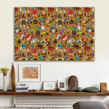 Поп-арт Картина Энди Уорхола на холсте, абстрактные знаменитые принты и плакаты, настенные рисунки Куадроса для украшения дома в гостиной