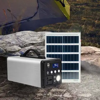 Портативная электростанция 300 Вт, солнечный генератор, портативный аккумулятор переменного тока 110 В-240 В, генератор для кемпинга на открытом воздухе