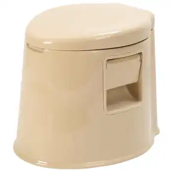 Портативный туалет, унитаз, горшок с нагрузкой 396,8 фунтов, Встроенное наружное внутреннее ведро для кемпинга