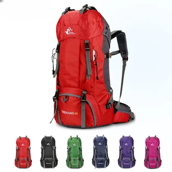 Походные рюкзаки объемом 60 л с дождевиком, уличные дорожные сумки для наставников, рюкзаки, нейлоновая спортивная сумка для скалолазания, путешествия