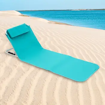 Походный складной напольный стул, прочный аксессуар с поддержкой спины, Складной пляжный стул, коврик для отдыха на пляже, концерт, Пикник.