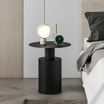 Приставной столик в скандинавском стиле, креативный железный прикроватный столик, светильник, роскошная гостиная, Простой диван, Маленький приставной столик, Современный угловой столик