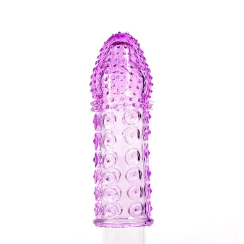 Прозрачный презерватив с частицами, увеличивающий пенис, рукав, презервативы для пары, Эротические товары для секса