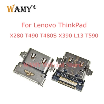 Разъем USB TYPE-C Порт питания постоянного тока для ноутбука Lenovo ThinkPad X280 T490 T480S X390 L13 T590 разъем постоянного тока Разъем USB-C для ноутбука
