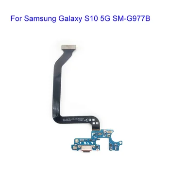 Разъем USB-док-станции Для зарядки Гибкий Кабель Для Samsung Galaxy S10 5G SM-G977B S10Lite SM-G770F Плата Микрофона Порт наушников