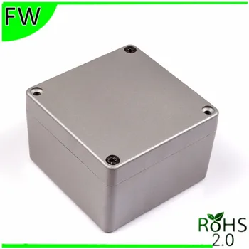 Распределительная коробка из литого под давлением алюминия, экранирующая сигнал, наружная коробка кнопки питания, алюминиевая распределительная коробка enclosure120 *120 * 80 мм