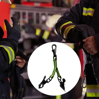 Ремешок для перчаток пожарного, приспособление для отвода сварочных перчаток, 2 светоотражающих зажима