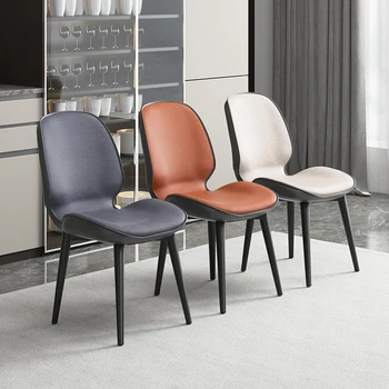 Роскошные эргономичные стулья для столовой, спинка в скандинавском стиле, Минималистичные стулья для гостиной, современные шезлонги, мебель для дома Salle Manger