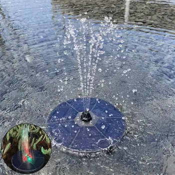 Садовый фонтан Декоративный энергосберегающий плавающий фонтан Различные режимы распыления ABS Ванна для птиц Фонтан для воды во дворе Садовый декор
