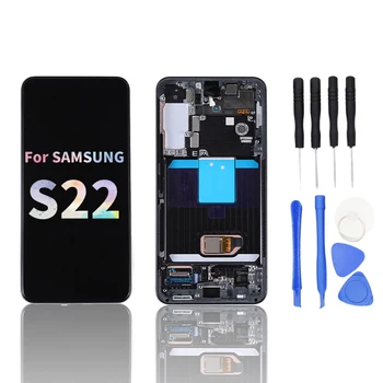 Сенсорный экран мобильного телефона с рамкой, дисплей 6,1 дюйма, Samsung S22 на замену, хит продаж